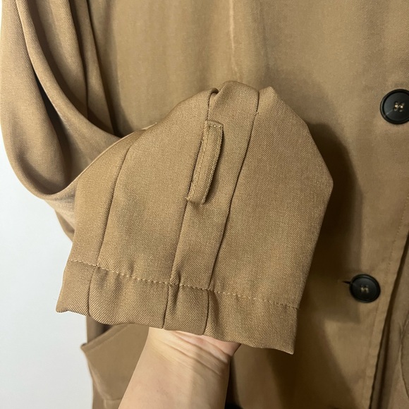 HYFVE Double-Breasted Tan Trench Coat Size Small - Picture 3 of 13
